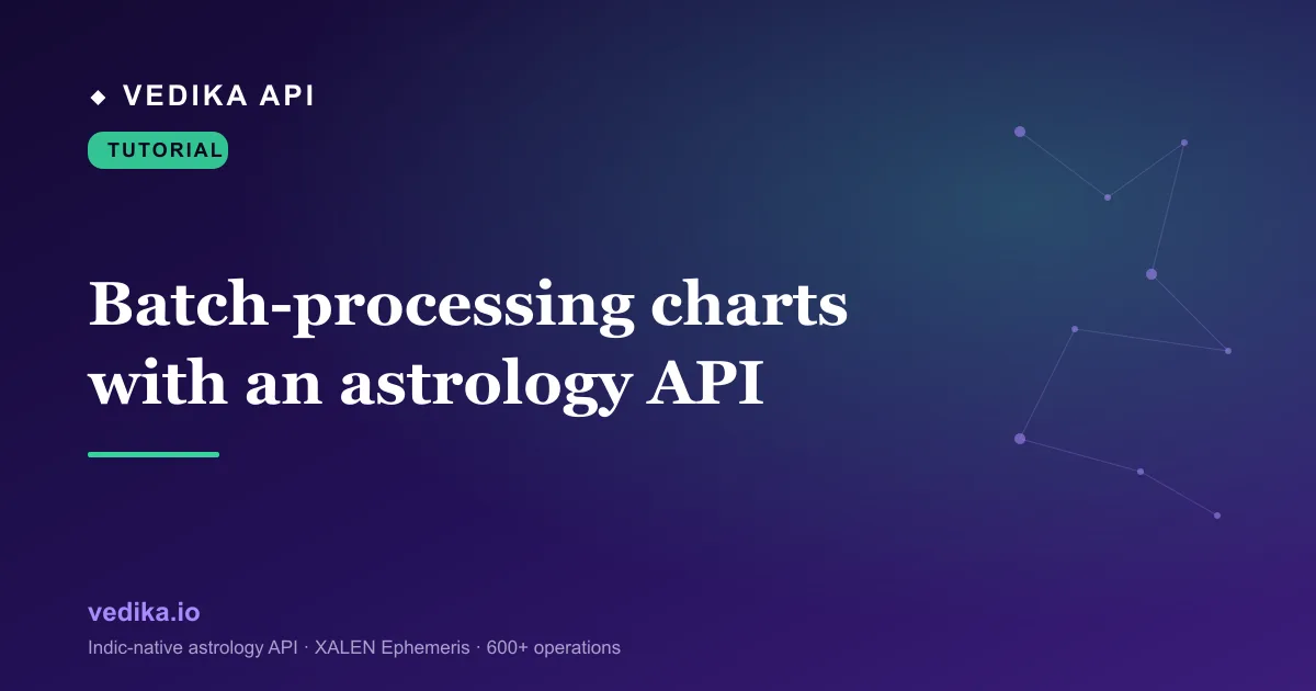 Batch-processing charts with an astrology API