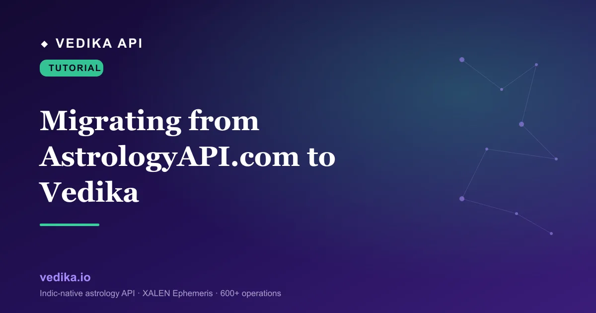 Migrating from AstrologyAPI.com to Vedika